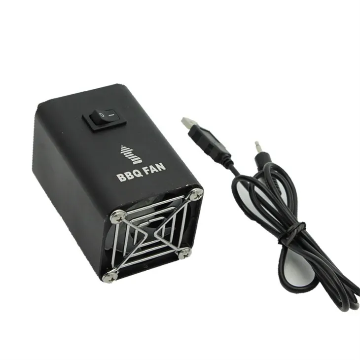 Neues Design Elektrischer quadratischer Grill-Luftgebläse 5V BBQ-Feuerstarter-Ventilator-Luftgebläse-Werkzeug mit USB-Leitung FD315A(S)
