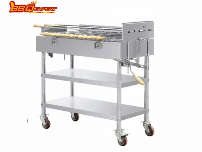 Luxuriöse elektrische Grill-Rotisserie für die Küche, Crypus Edelstahl-Rotisserie für Grill