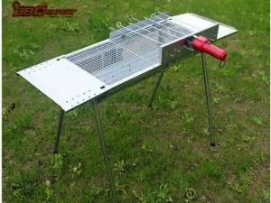 BBQEXPERT Rotisserie-Grill, Edelstahl-Grillspieß, Outdoor-Rotisserie-BBQ-Grill