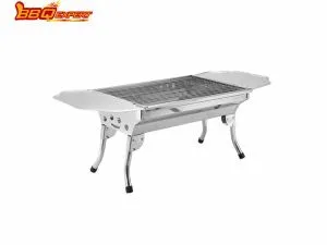 BBQEXPERT Tragbarer Mini-Grill für den Außenbereich, S/S, kleiner Holzkohlegrill