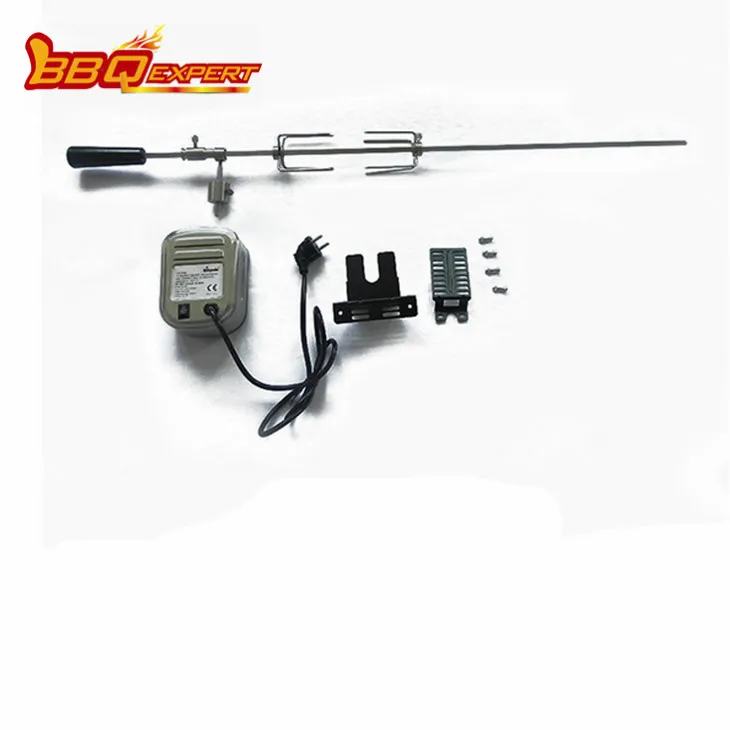 Universal-Rotisserie-Set aus Edelstahl zum Grillen